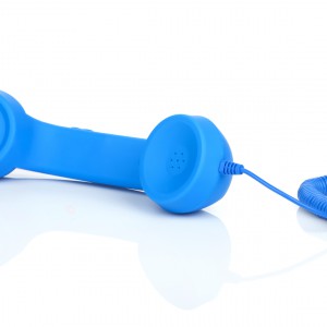 Blue vintage telephone