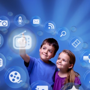 Kids accessing modern entertainment applications from the cloud